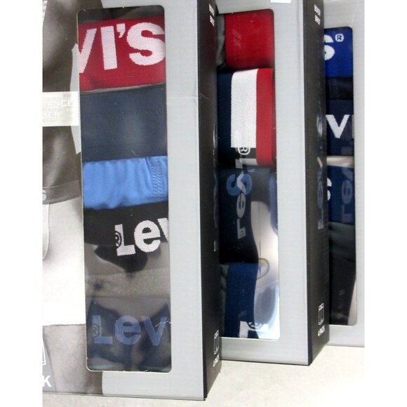 Levi's Men's Performance Microfiber 8 Pack Boxer Briefs Assorted Colors NIB - Picture 3 of 7